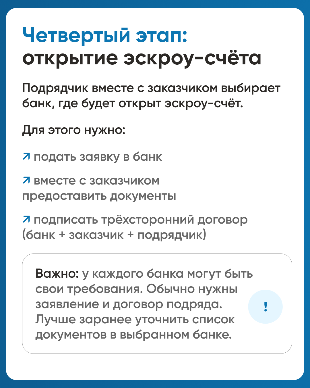 Как подрядчику начать строить с эскроу.